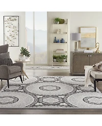 Nourison Home Key Largo KLG03 Gray 8'10" x 11'10" Outdoor Area Rug