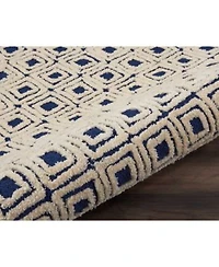 Nourison Home Deco Mod 37591 Navy Ivory Rug
