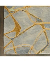 Nourison Home Symmetry SMM05 Gray 5'3" x 7'9" Area Rug