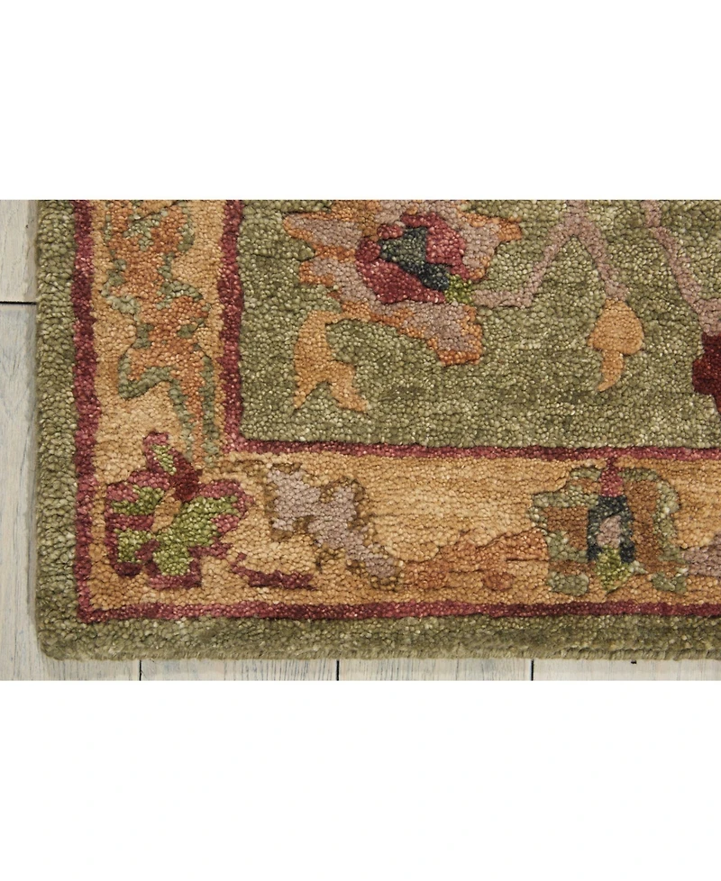 Nourison Home Tahoe TA03 Green 2'3" x 8' Runner Rug
