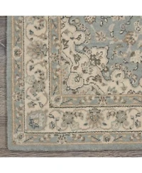 Nourison Home Living Treasures Li15 Aqua Ivory Rug