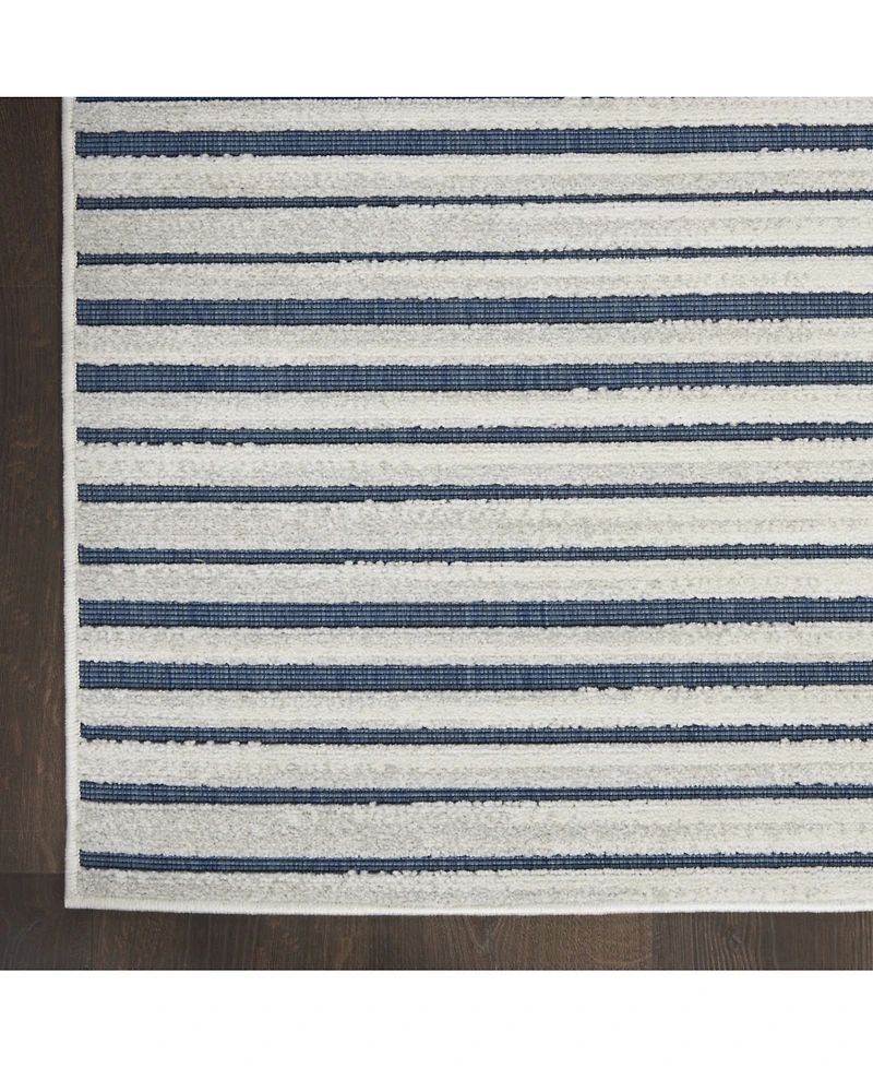 Nourison Home Key Largo KLG01 Blue 2'2" x 10' Runner Rug