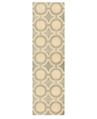 Nourison Home Luminance LUM01 Cream and Gray 2'3" x 8' Runner Rug