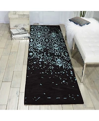 Nourison Home Opaline OPA06 Midnight 2'3" x 8' Runner Rug