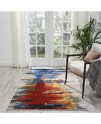 Nourison Home Chroma CRM05 Crimson 4' x 6' Area Rug