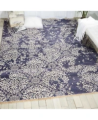 Nourison Home Aldora ALD13 Cobalt 7'9" x 9'9" Area Rug