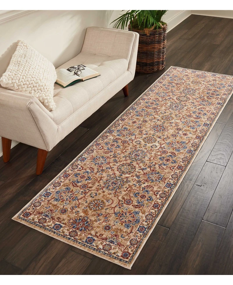 Closeout! Nourison Home Lagos LAG05 Multi 2'3" x 7'6" Runner Rug