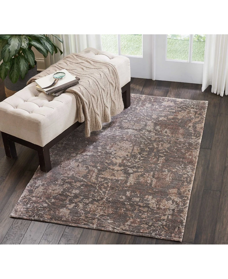 Nourison Home Lucent LCN02 Slate 3'9" x 5'9" Area Rug