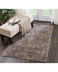 Nourison Home Lucent LCN02 Slate 3'9" x 5'9" Area Rug