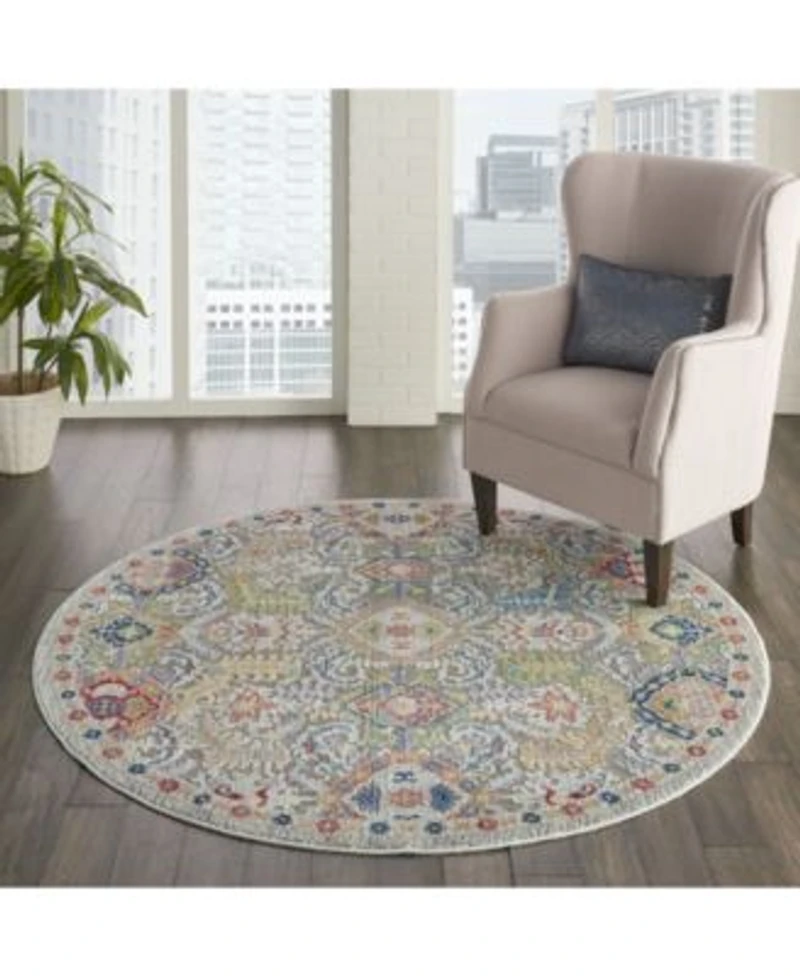 Nourison Home Ankara Global Anr12 Gray Multi Rug