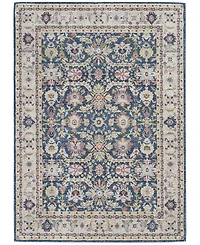 Nourison Home Ankara Global ANR13 Navy and Multi 5'3" x 7'6" Area Rug