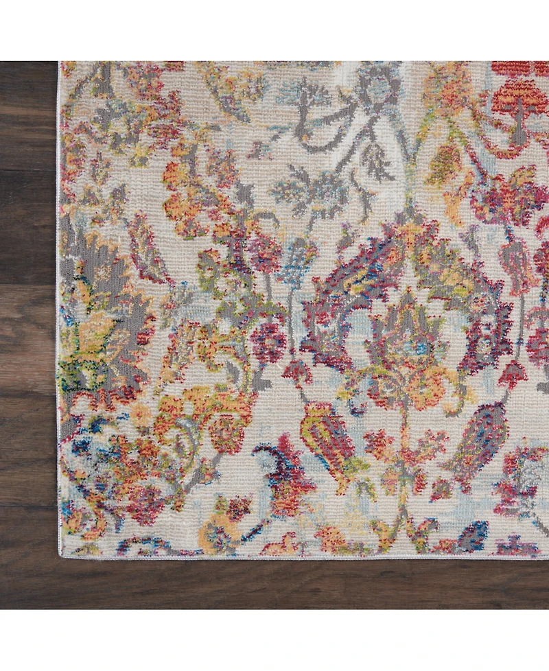 Nourison Home Ankara Global ANR06 Ivory 5'3" x 7'6" Area Rug