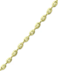 Giani Bernini Mariner Link Ankle Bracelet Sterling Silver and 18k Gold Over Silver, Created for Macy's