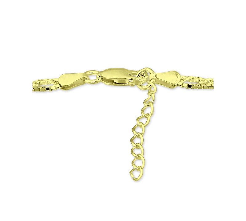 Giani Bernini Double Row Ankle Bracelet, Created for Macy's