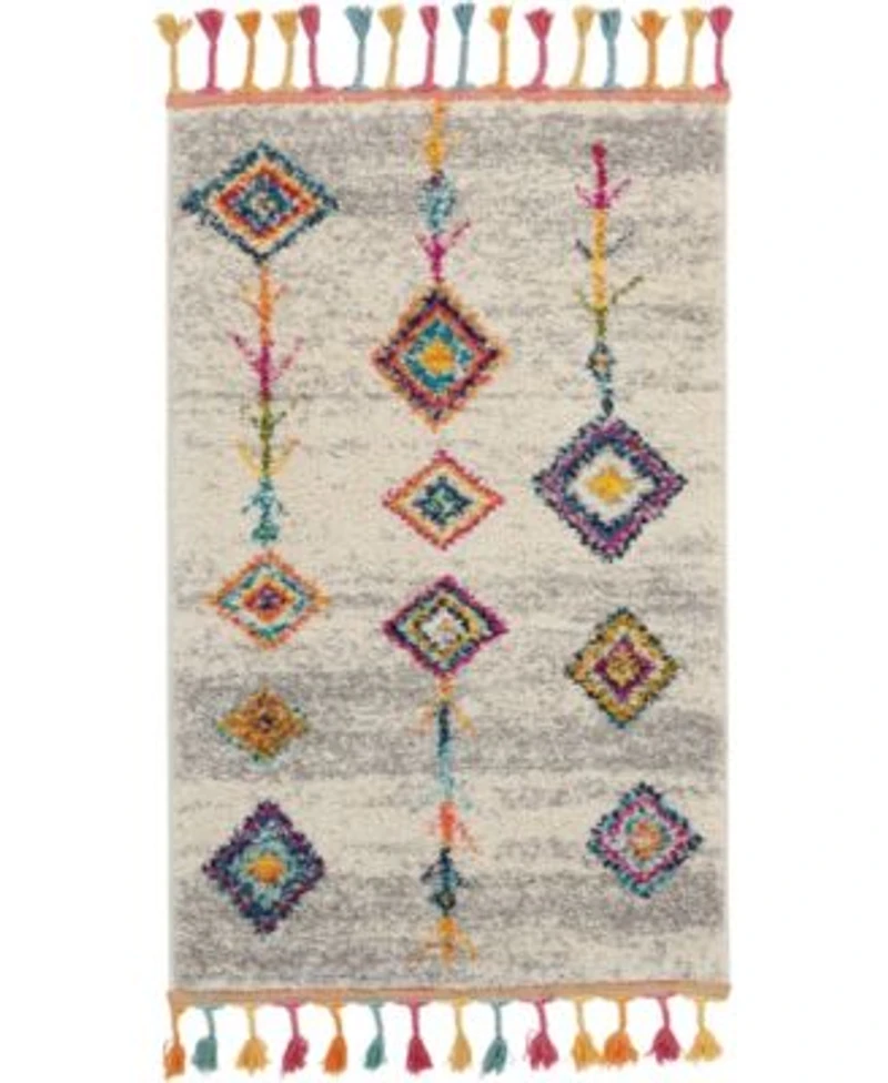 Closeout Nourison Home Nomad Nmd04 Cream Gray Rug