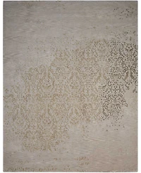 Nourison Home Opaline OPA08 Silver 3'9" x 5'9" Area Rug