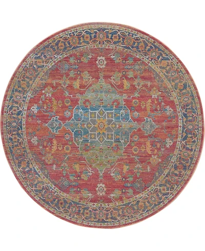 Nourison Home Ankara Global ANR01 Multi 6' Round Rug