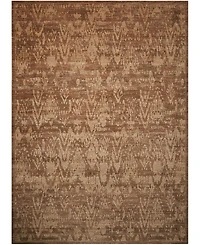 Nourison Home Silken Allure SLK17 Chocolate 5'6" x 8' Area Rug