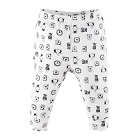 The Peanutshell Baby Boys Pants Set, 5 Pack, Grey Safari Animals