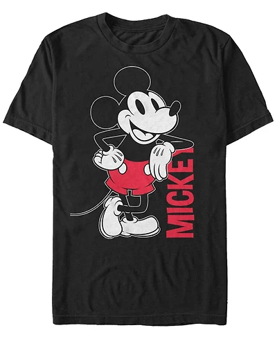 Fifth Sun Men's Mickey Leaning Short Sleeve T-Shirt
