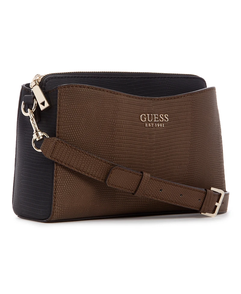 Guess Lyndi Small Triple Compartment Girlfriend Crossbody