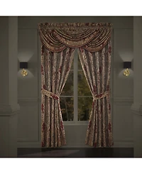 J Queen New York Garnet Waterfall Window Valance, 33" x 49"