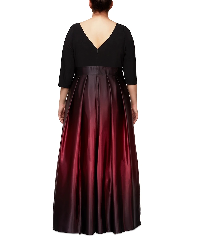 Sl Fashions Plus Ombre Ballgown