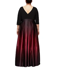Sl Fashions Plus Ombre Ballgown