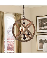 Home Accessories Twirlie 20" 3-Light Indoor Chandelier with Light Kit