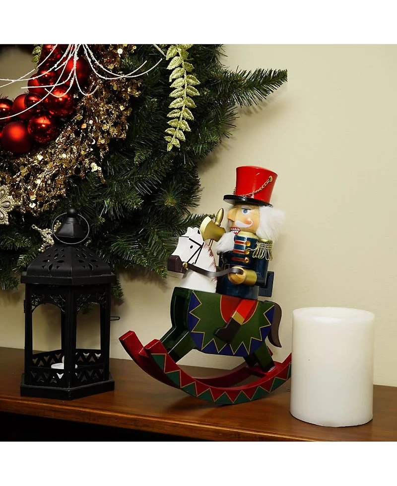 Northlight Christmas Nutcracker Soldier On Rocking Horse