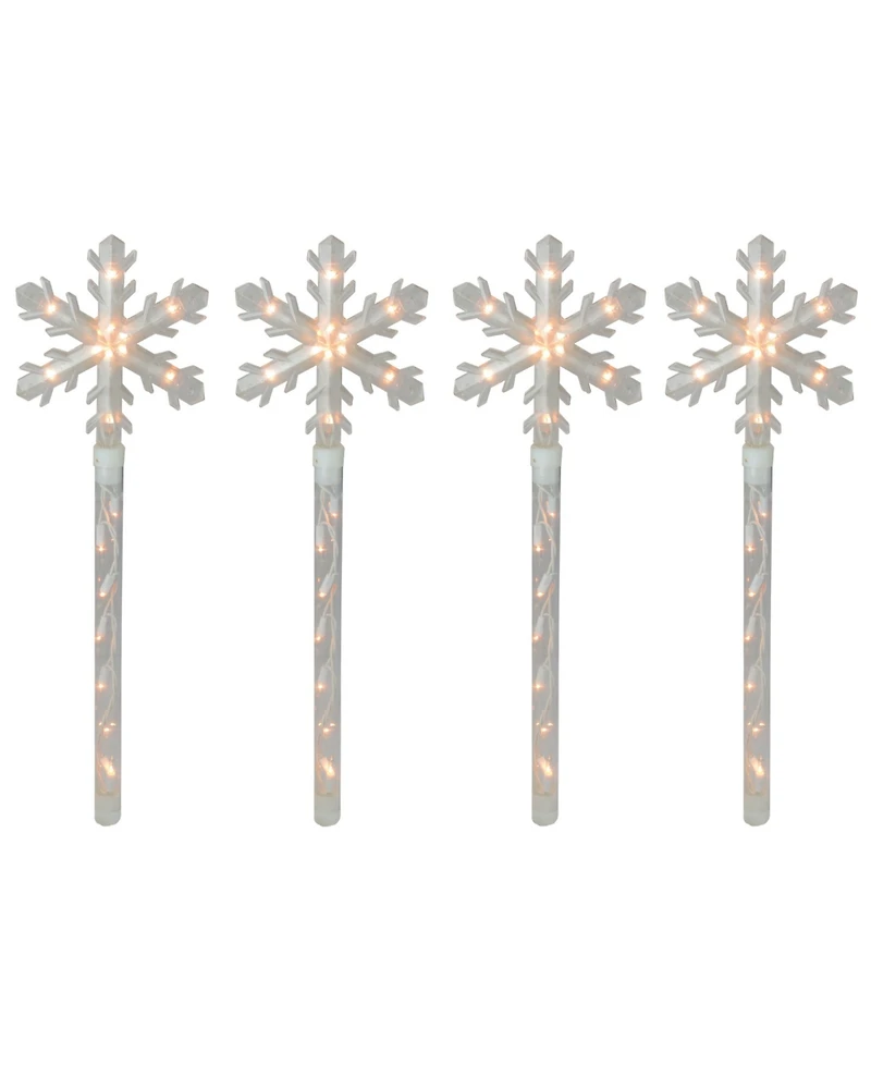 Northlight Snowflakes Christmas Pathway Marker with Lawn Stakes