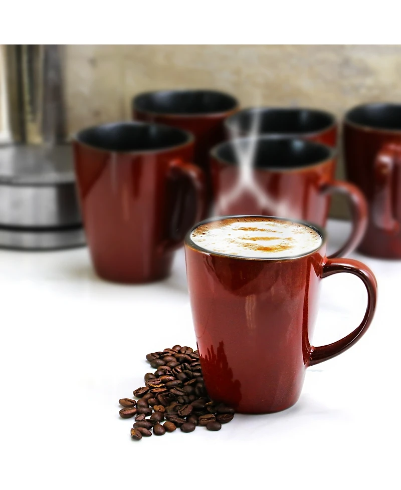 Elama Harland Stoneware Mugs, Set of 6