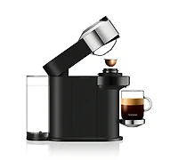 Nespresso Vertuo Next Deluxe Coffee and Espresso Machine by De'Longhi in Chrome
