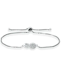 Giani Bernini Cubic Zirconia Pineapple Bolo Bracelet in Sterling Silver, Created for Macy's
