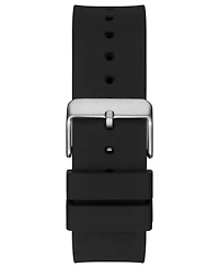 Guess Men's Phoenix Black Silicone Strap Watch 43mm