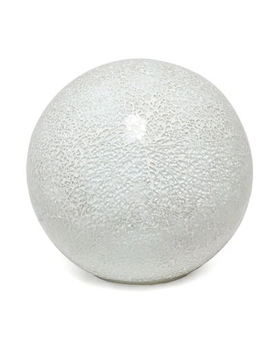 Simple Designs 1 Light Mosaic Stone Ball Table Lamp