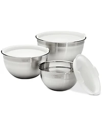 Cuisinart Stainless Steel Mixing Bowls with Lids, Set of 3
