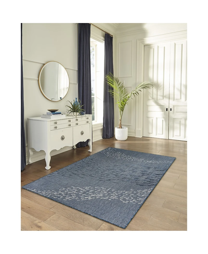 Liora Manne Carmel School of Fish 7'10" x 9'10" Area Rug
