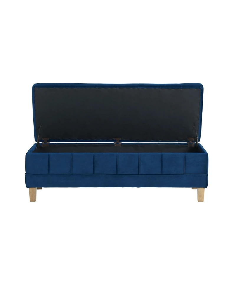 Picket House Furnishings Jude Tufted Storage Ottoman