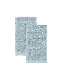 Ozan Premium Home Azure Turkish Cotton 2-Pc. Hand Towel Set