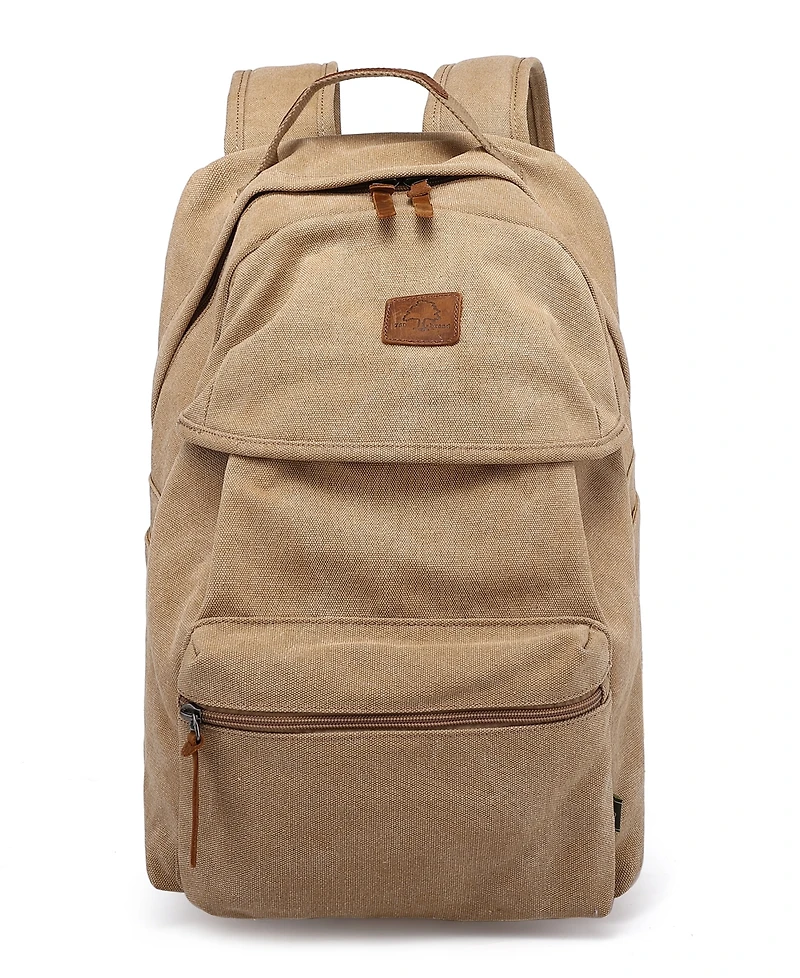 Tsd Brand Trail and Tree Double Canvas Backpack Handbag