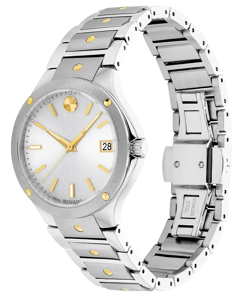Movado Women's Swiss Se Gold Pvd & Stainless Steel Bracelet Watch 32mm