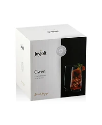 JoyJolt Gwen Highball Glasses, Set of 4