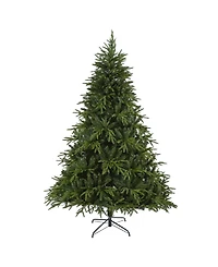 Nearly Natural Colorado Mountain Fir "Natural Look" Artificial Christmas Tree with 600 Clear Led Lights and 3048 Bendable Branches