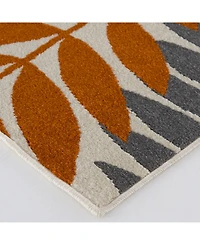 Closeout! Portland Textiles Tropicana Blythewood White 3'3 x 5' Outdoor Area Rug
