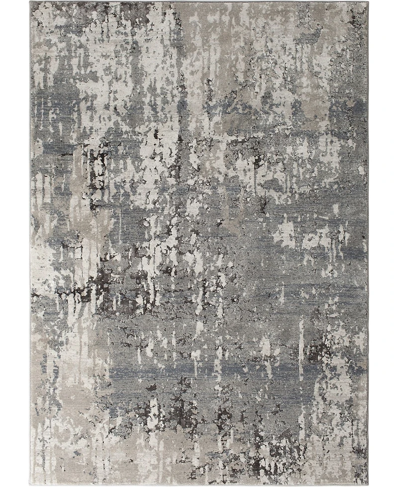 Closeout! Portland Textiles Alexia Fion Gray 5'3" x 7'7" Area Rug
