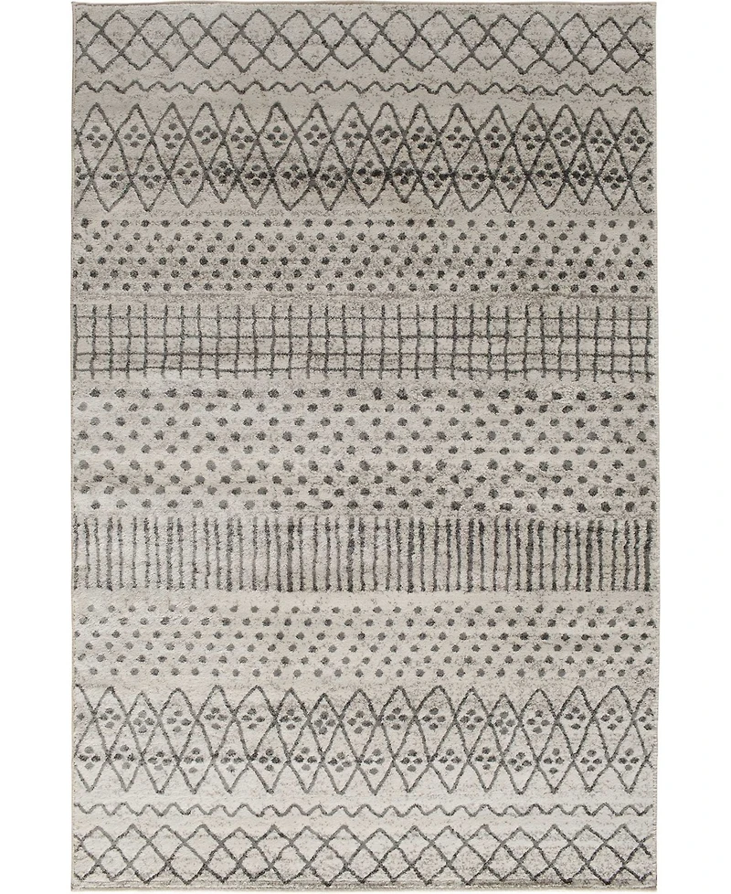 Closeout! Portland Textiles Corfu Alvis Bone 6'6" x 9'6" Area Rug