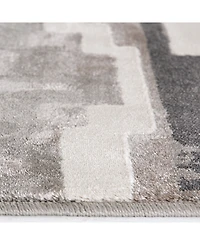 Closeout! Portland Textiles Genova Erasto Gray 7'10" x 7'10" Round Rug