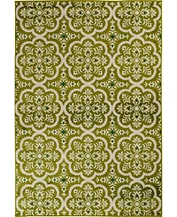 Closeout! Portland Textiles Tropicana Contoy 6'7" x 9'6" Outdoor Area Rug