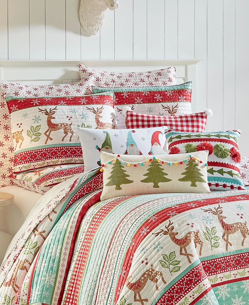 Levtex Let It Snow Festive Christmas 2-Pc. Quilt Set, Twin